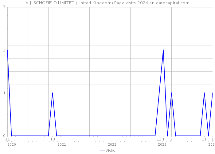 A.J. SCHOFIELD LIMITED (United Kingdom) Page visits 2024 