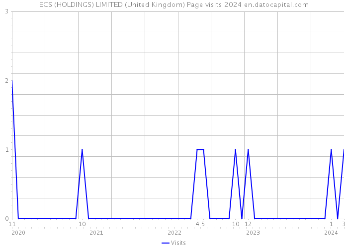 ECS (HOLDINGS) LIMITED (United Kingdom) Page visits 2024 