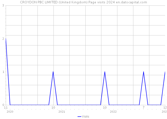 CROYDON PBC LIMITED (United Kingdom) Page visits 2024 