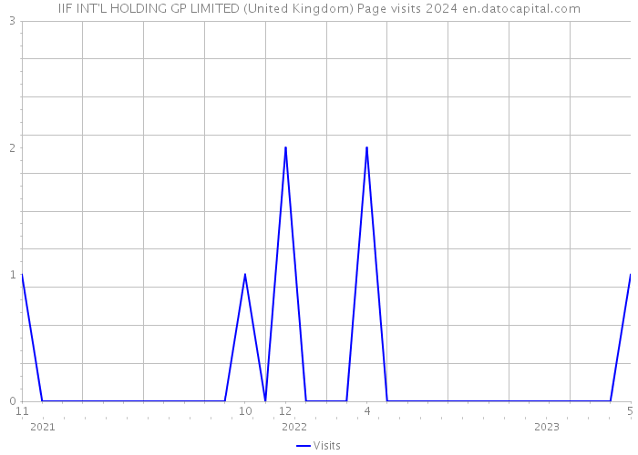 IIF INT'L HOLDING GP LIMITED (United Kingdom) Page visits 2024 
