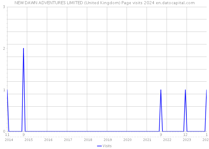 NEW DAWN ADVENTURES LIMITED (United Kingdom) Page visits 2024 