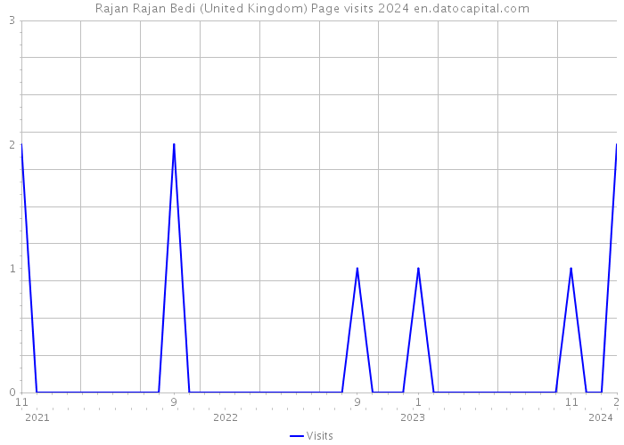 Rajan Rajan Bedi (United Kingdom) Page visits 2024 