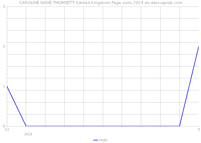 CAROLINE SADIE THOMSETT (United Kingdom) Page visits 2024 