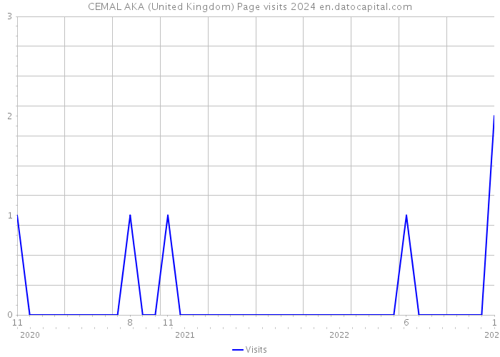 CEMAL AKA (United Kingdom) Page visits 2024 
