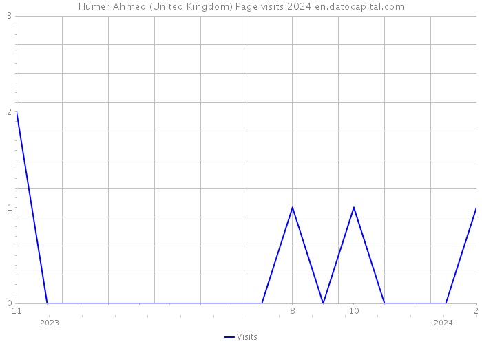 Humer Ahmed (United Kingdom) Page visits 2024 