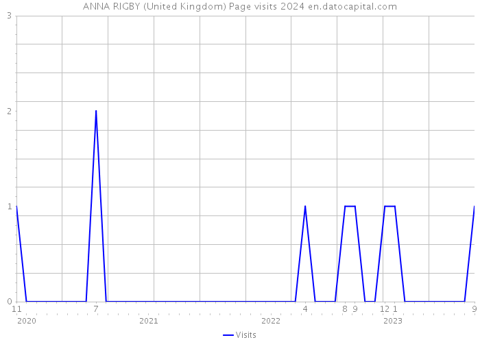 ANNA RIGBY (United Kingdom) Page visits 2024 