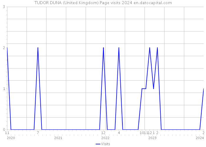 TUDOR DUNA (United Kingdom) Page visits 2024 