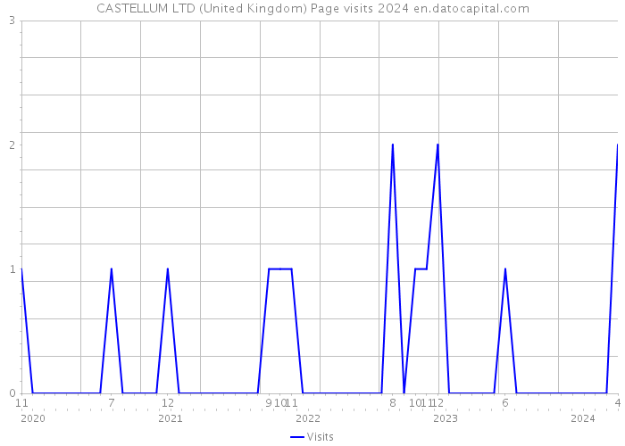 CASTELLUM LTD (United Kingdom) Page visits 2024 