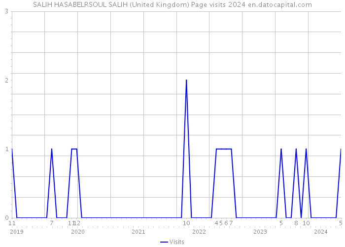 SALIH HASABELRSOUL SALIH (United Kingdom) Page visits 2024 