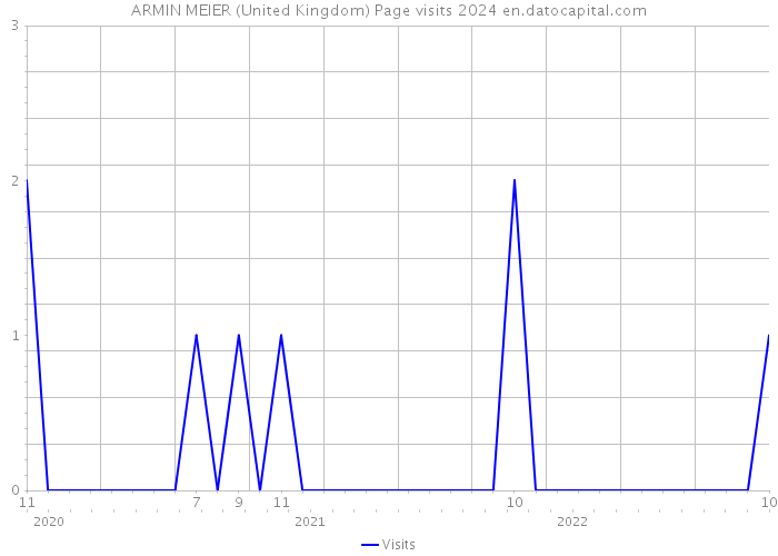 ARMIN MEIER (United Kingdom) Page visits 2024 