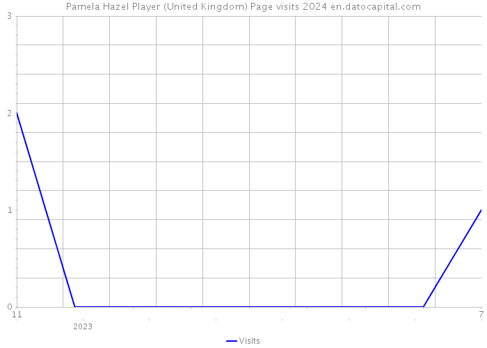 Pamela Hazel Player (United Kingdom) Page visits 2024 