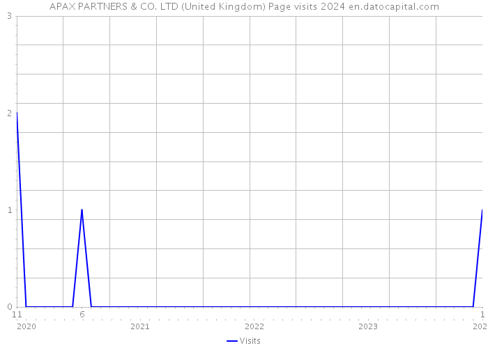 APAX PARTNERS & CO. LTD (United Kingdom) Page visits 2024 