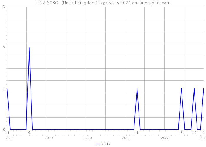 LIDIA SOBOL (United Kingdom) Page visits 2024 