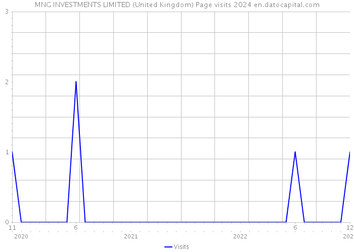 MNG INVESTMENTS LIMITED (United Kingdom) Page visits 2024 