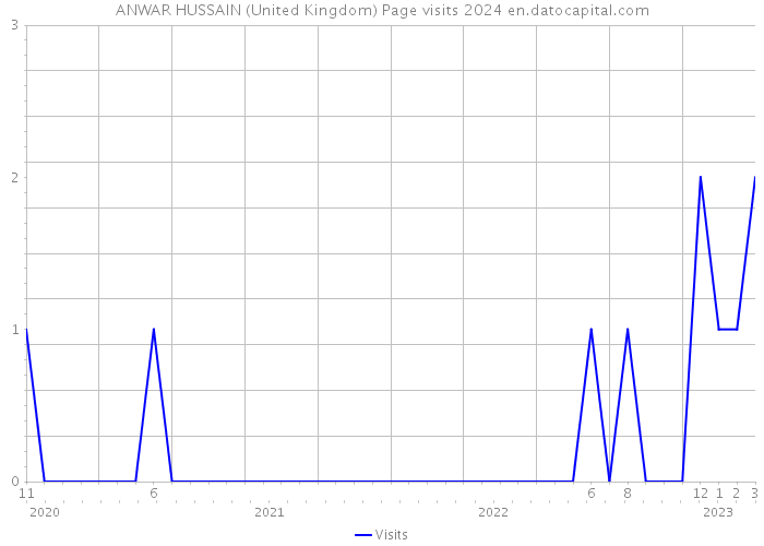 ANWAR HUSSAIN (United Kingdom) Page visits 2024 