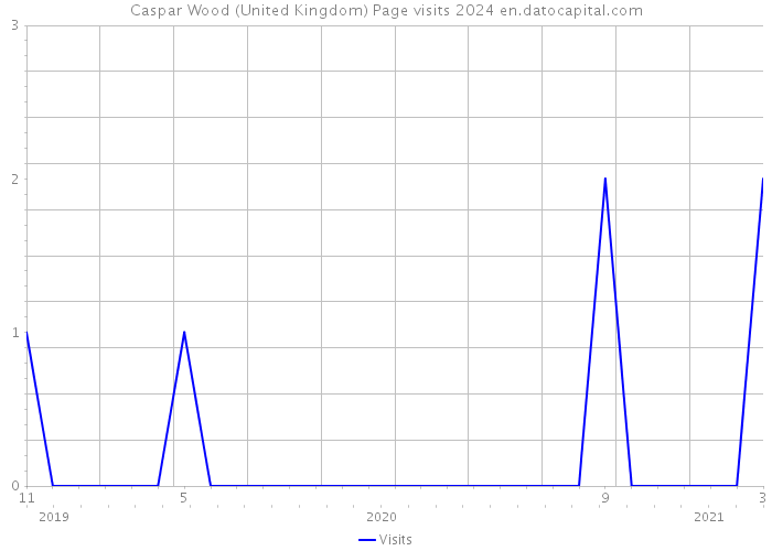 Caspar Wood (United Kingdom) Page visits 2024 