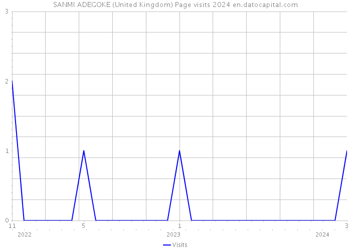 SANMI ADEGOKE (United Kingdom) Page visits 2024 