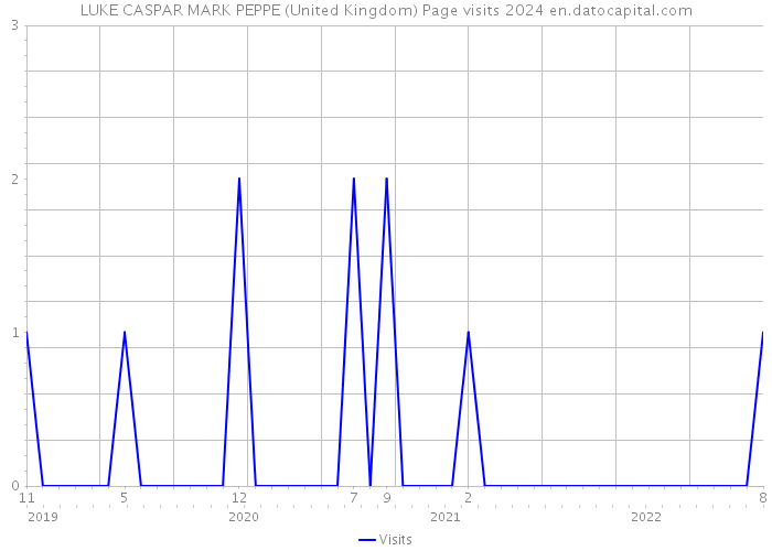 LUKE CASPAR MARK PEPPE (United Kingdom) Page visits 2024 