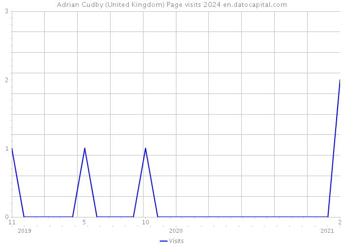 Adrian Cudby (United Kingdom) Page visits 2024 
