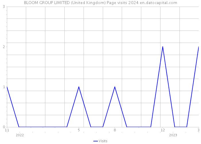 BLOOM GROUP LIMITED (United Kingdom) Page visits 2024 