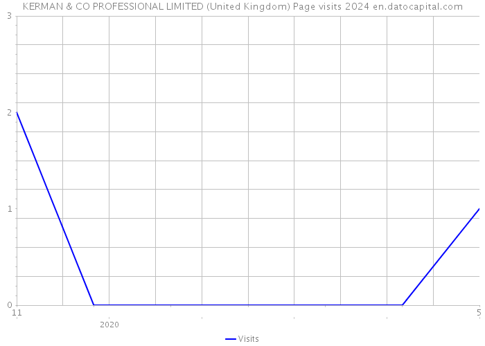 KERMAN & CO PROFESSIONAL LIMITED (United Kingdom) Page visits 2024 