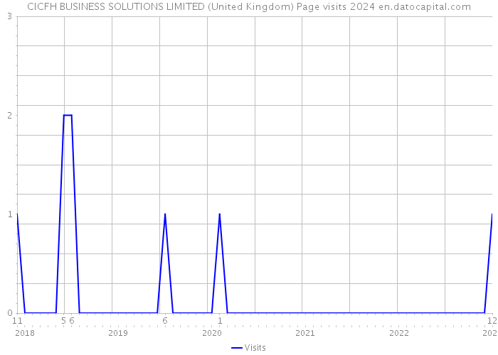CICFH BUSINESS SOLUTIONS LIMITED (United Kingdom) Page visits 2024 