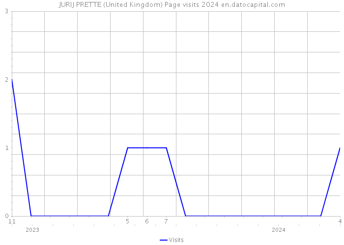 JURIJ PRETTE (United Kingdom) Page visits 2024 