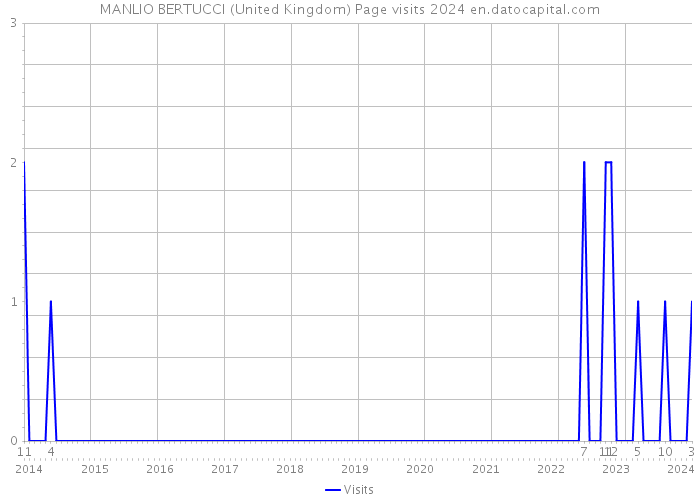 MANLIO BERTUCCI (United Kingdom) Page visits 2024 