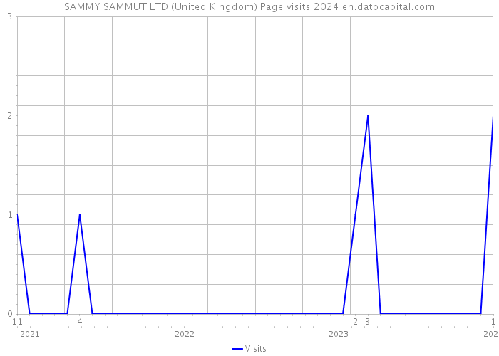 SAMMY SAMMUT LTD (United Kingdom) Page visits 2024 