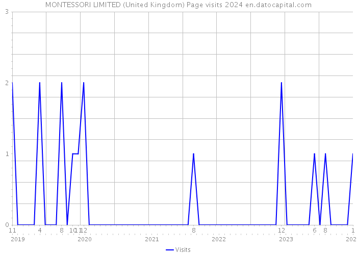MONTESSORI LIMITED (United Kingdom) Page visits 2024 