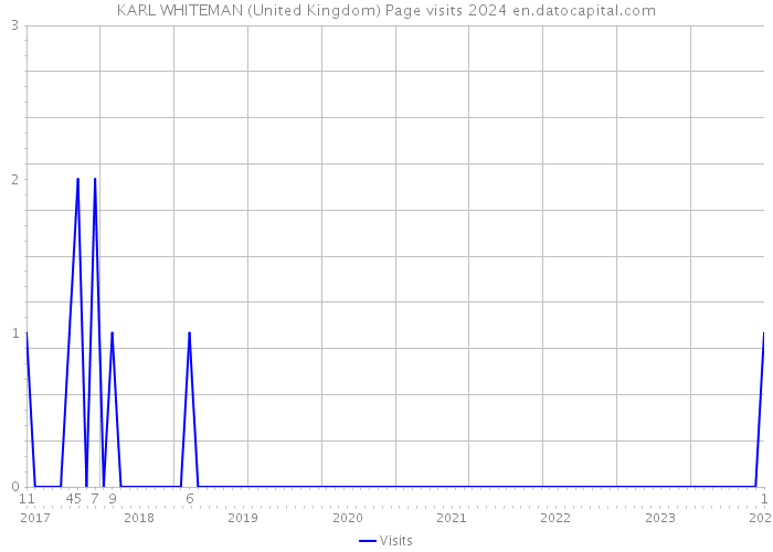 KARL WHITEMAN (United Kingdom) Page visits 2024 