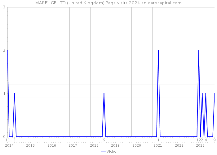 MAREL GB LTD (United Kingdom) Page visits 2024 