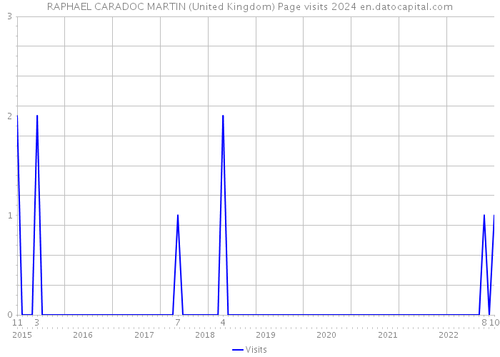 RAPHAEL CARADOC MARTIN (United Kingdom) Page visits 2024 