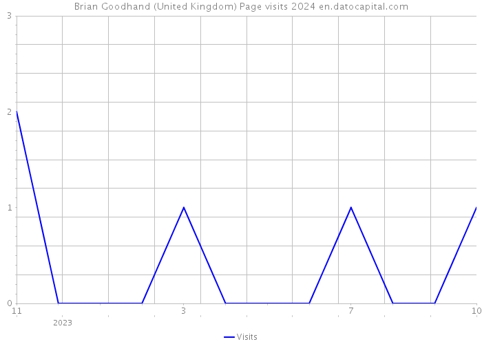 Brian Goodhand (United Kingdom) Page visits 2024 