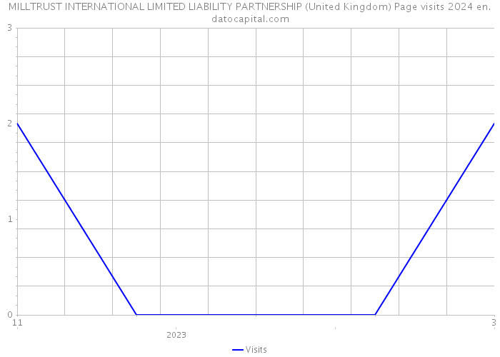 MILLTRUST INTERNATIONAL LIMITED LIABILITY PARTNERSHIP (United Kingdom) Page visits 2024 