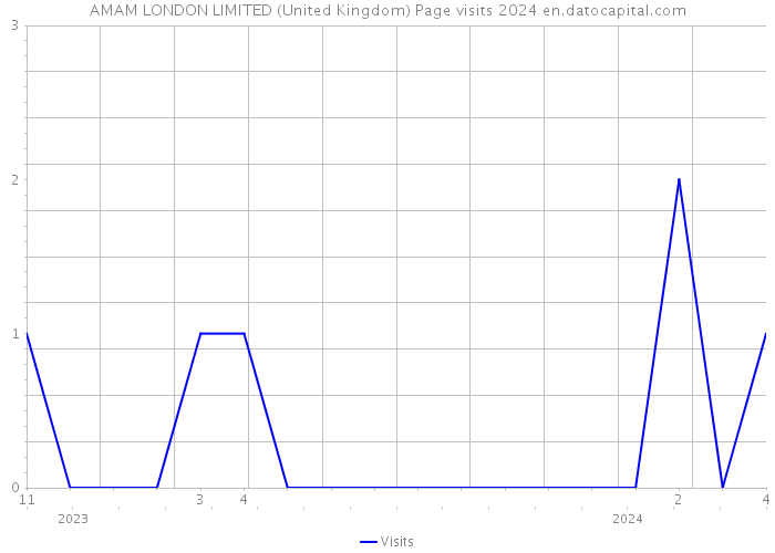 AMAM LONDON LIMITED (United Kingdom) Page visits 2024 