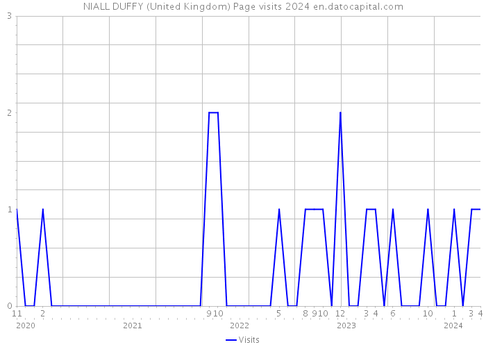 NIALL DUFFY (United Kingdom) Page visits 2024 