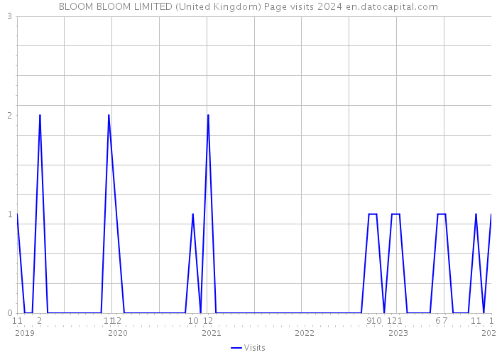 BLOOM BLOOM LIMITED (United Kingdom) Page visits 2024 