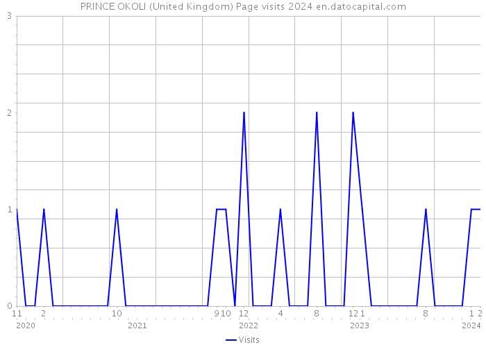 PRINCE OKOLI (United Kingdom) Page visits 2024 