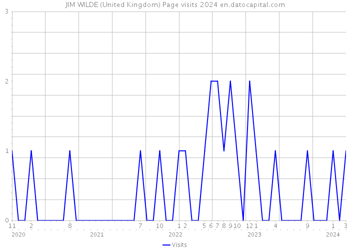 JIM WILDE (United Kingdom) Page visits 2024 