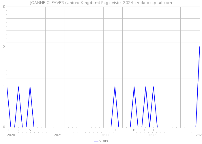 JOANNE CLEAVER (United Kingdom) Page visits 2024 
