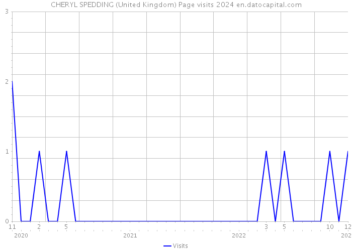 CHERYL SPEDDING (United Kingdom) Page visits 2024 