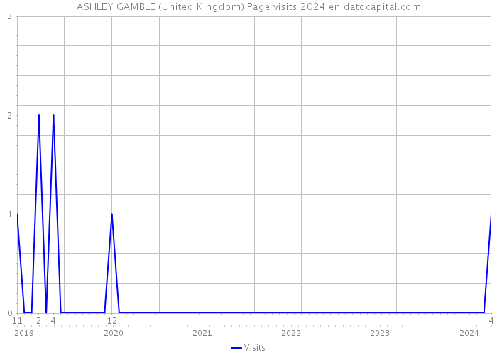 ASHLEY GAMBLE (United Kingdom) Page visits 2024 