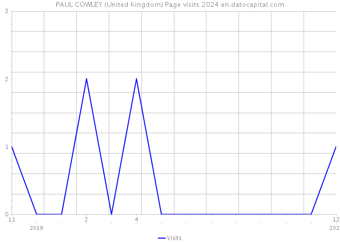 PAUL COWLEY (United Kingdom) Page visits 2024 