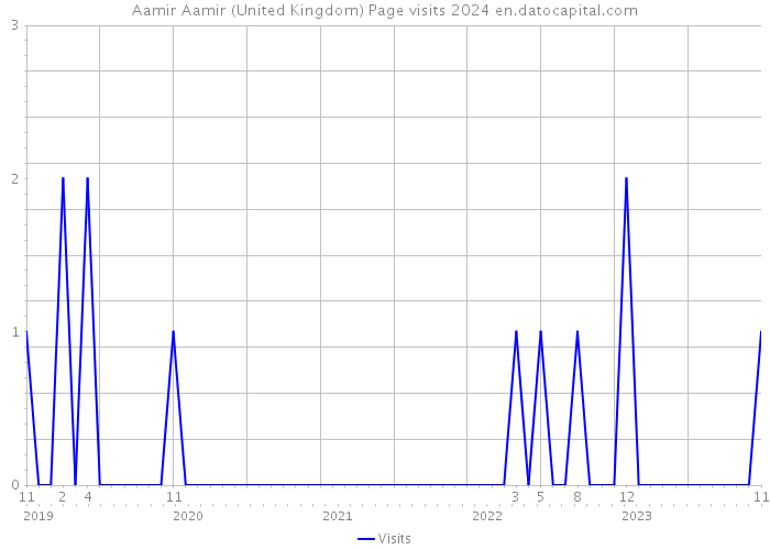 Aamir Aamir (United Kingdom) Page visits 2024 