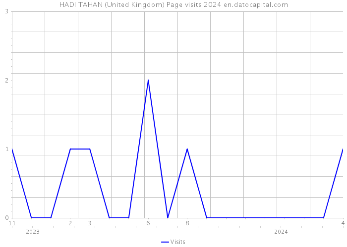 HADI TAHAN (United Kingdom) Page visits 2024 