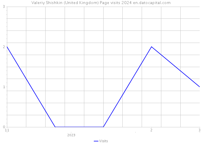 Valeriy Shishkin (United Kingdom) Page visits 2024 