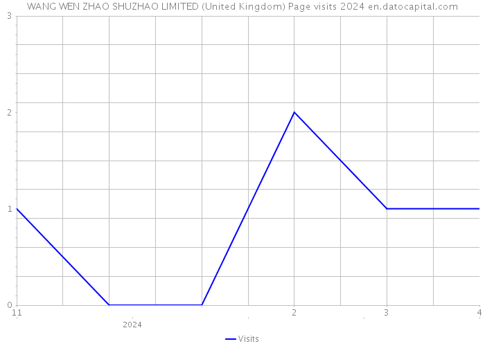 WANG WEN ZHAO SHUZHAO LIMITED (United Kingdom) Page visits 2024 