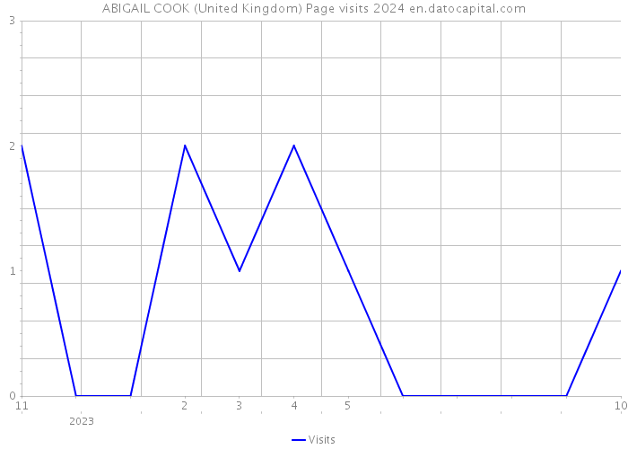 ABIGAIL COOK (United Kingdom) Page visits 2024 