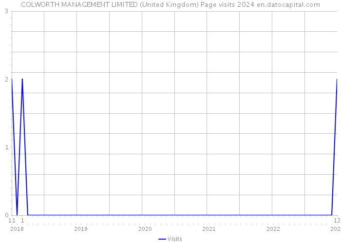 COLWORTH MANAGEMENT LIMITED (United Kingdom) Page visits 2024 